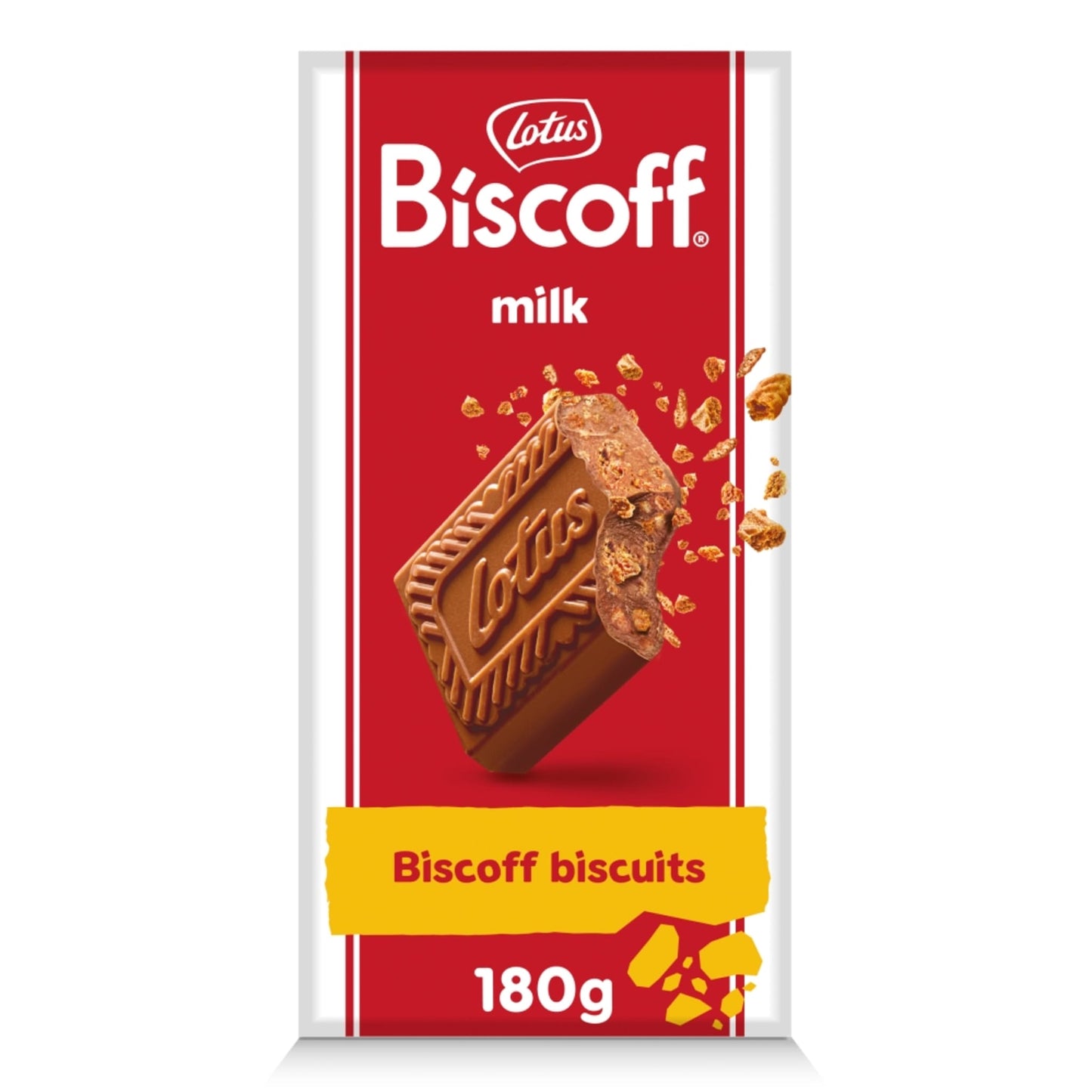 Lotus Biscoff Milk Chocolate Bar With Biscoff Crumbs