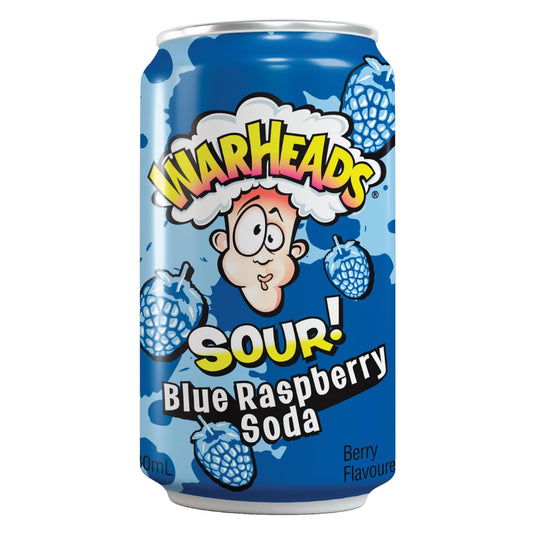 Warheads Sour Blue Raspberry Soda